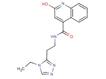 N-[2-(4-ethyl-4H-1,2,4-triazol-3-yl)ethyl]-2-hydroxy-4-quinolinecarboxamide