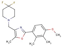 4,4-difluoro-1-{[2-(4-methoxy-2,3-dimethylphenyl)-5-methyl-1,3-oxazol-4-yl]methyl}piperidine
