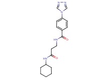 N-[3-(cyclohexylamino)-3-oxopropyl]-4-(4H-1,2,4-triazol-4-yl)benzamide