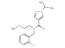N-(2-fluorobenzyl)-1-isopropyl-N-(2-methoxyethyl)-1H-pyrazole-4-carboxamide