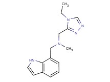 1-(4-ethyl-4H-1,2,4-triazol-3-yl)-N-(1H-indol-7-ylmethyl)-N-methylmethanamine