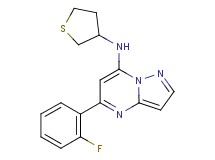 5-(2-fluorophenyl)-N-(tetrahydro-3-thienyl)pyrazolo[1,5-a]pyrimidin-7-amine