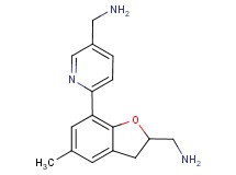 ({6-[2-(aminomethyl)-5-methyl-2,3-dihydro-1-benzofuran-7-yl]-3-pyridinyl}methyl)amine dihydrochloride