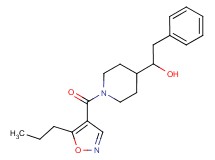 2-phenyl-1-{1-[(5-propyl-4-isoxazolyl)carbonyl]-4-piperidinyl}ethanol