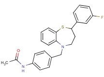 N-(4-{[2-(3-fluorophenyl)-3,4-dihydro-1,5-benzothiazepin-5(2H)-yl]methyl}phenyl)acetamide