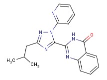 2-(3-isobutyl-1-pyridin-2-yl-1H-1,2,4-triazol-5-yl)quinazolin-4(3H)-one