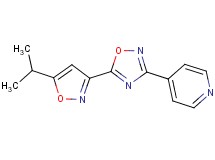 4-[5-(5-isopropyl-3-isoxazolyl)-1,2,4-oxadiazol-3-yl]pyridine