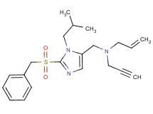 N-{[2-(benzylsulfonyl)-1-isobutyl-1H-imidazol-5-yl]methyl}-N-2-propyn-1-yl-2-propen-1-amine