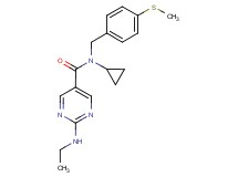 N-cyclopropyl-2-(ethylamino)-N-[4-(methylthio)benzyl]pyrimidine-5-carboxamide