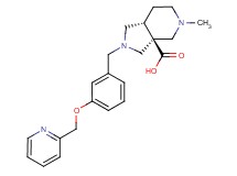 (3aS*,7aR*)-5-methyl-2-[3-(pyridin-2-ylmethoxy)benzyl]octahydro-3aH-pyrrolo[3,4-c]pyridine-3a-carboxylic acid