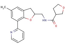 N-{[5-methyl-7-(2-pyridinyl)-2,3-dihydro-1-benzofuran-2-yl]methyl}tetrahydro-3-furancarboxamide