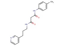 N-(4-methylphenyl)-N'-(3-pyridin-3-ylpropyl)malonamide