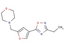 4-{[4-(3-ethyl-1,2,4-oxadiazol-5-yl)-2-furyl]methyl}morpholine