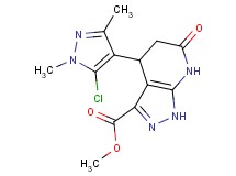 methyl 4-(5-chloro-1,3-dimethyl-1H-pyrazol-4-yl)-6-oxo-4,5,6,7-tetrahydro-1H-pyrazolo[3,4-b]pyridine-3-carboxylate