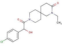 9-[(4-chlorophenyl)(hydroxy)acetyl]-2-ethyl-2,9-diazaspiro[5.5]undecan-3-one