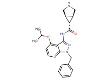 (1R*,5S*,6r)-N-(1-benzyl-4-isopropoxy-1H-indazol-3-yl)-3-azabicyclo[3.1.0]hexane-6-carboxamide