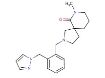 7-methyl-2-[2-(1H-pyrazol-1-ylmethyl)benzyl]-2,7-diazaspiro[4.5]decan-6-one