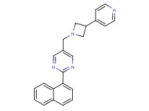 2-(1-naphthyl)-5-{[3-(4-pyridinyl)-1-azetidinyl]methyl}pyrimidine