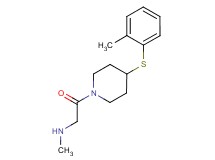N-methyl-2-{4-[(2-methylphenyl)thio]piperidin-1-yl}-2-oxoethanamine