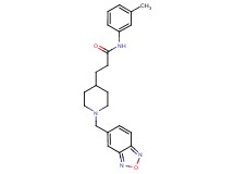 3-[1-(2,1,3-benzoxadiazol-5-ylmethyl)-4-piperidinyl]-N-(3-methylphenyl)propanamide