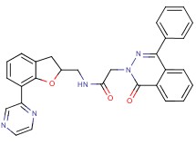 2-(1-oxo-4-phenyl-2(1H)-phthalazinyl)-N-{[7-(2-pyrazinyl)-2,3-dihydro-1-benzofuran-2-yl]methyl}acetamide
