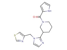 1-(1H-pyrrol-2-ylcarbonyl)-3-[1-(1,3-thiazol-4-ylmethyl)-1H-imidazol-2-yl]piperidine