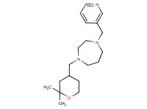 1-[(2,2-dimethyltetrahydro-2H-pyran-4-yl)methyl]-4-(pyridin-3-ylmethyl)-1,4-diazepane