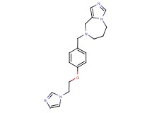 8-{4-[2-(1H-imidazol-1-yl)ethoxy]benzyl}-6,7,8,9-tetrahydro-5H-imidazo[1,5-a][1,4]diazepine
