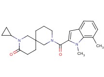 2-cyclopropyl-8-[(1,7-dimethyl-1H-indol-2-yl)carbonyl]-2,8-diazaspiro[5.5]undecan-3-one