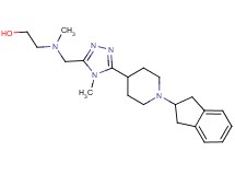 2-[({5-[1-(2,3-dihydro-1H-inden-2-yl)piperidin-4-yl]-4-methyl-4H-1,2,4-triazol-3-yl}methyl)(methyl)amino]ethanol