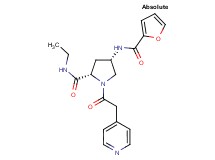 (4S)-N-ethyl-4-(2-furoylamino)-1-(pyridin-4-ylacetyl)-L-prolinamide