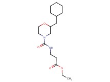 ethyl N-{[2-(cyclohexylmethyl)-4-morpholinyl]carbonyl}-beta-alaninate