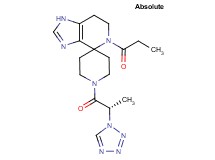 5-propionyl-1'-[(2S)-2-(1H-tetrazol-1-yl)propanoyl]-1,5,6,7-tetrahydrospiro[imidazo[4,5-c]pyridine-4,4'-piperidine]