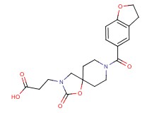 3-[8-(2,3-dihydro-1-benzofuran-5-ylcarbonyl)-2-oxo-1-oxa-3,8-diazaspiro[4.5]dec-3-yl]propanoic acid