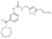 N-[3-(azepan-1-ylcarbonyl)phenyl]-N'-[(3-propylisoxazol-5-yl)methyl]urea