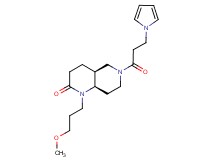 (4aS*,8aR*)-1-(3-methoxypropyl)-6-[3-(1H-pyrrol-1-yl)propanoyl]octahydro-1,6-naphthyridin-2(1H)-one