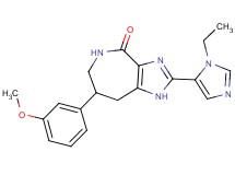 2-(1-ethyl-1H-imidazol-5-yl)-7-(3-methoxyphenyl)-5,6,7,8-tetrahydroimidazo[4,5-c]azepin-4(1H)-one