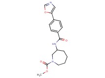 methyl 3-{[4-(1,3-oxazol-5-yl)benzoyl]amino}azepane-1-carboxylate
