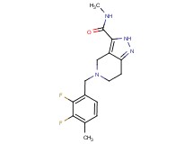 5-(2,3-difluoro-4-methylbenzyl)-N-methyl-4,5,6,7-tetrahydro-2H-pyrazolo[4,3-c]pyridine-3-carboxamide