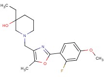 3-ethyl-1-{[2-(2-fluoro-4-methoxyphenyl)-5-methyl-1,3-oxazol-4-yl]methyl}piperidin-3-ol