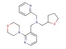 1-(2-morpholin-4-ylpyridin-3-yl)-N-(pyridin-2-ylmethyl)-N-(tetrahydrofuran-2-ylmethyl)methanamine
