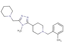 1-(2-methylbenzyl)-4-[4-methyl-5-(piperidin-1-ylmethyl)-4H-1,2,4-triazol-3-yl]piperidine