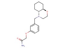 2-{3-[(4aR*,8aR*)-octahydro-4H-1,4-benzoxazin-4-ylmethyl]phenoxy}acetamide
