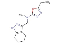 5-ethyl-N-methyl-N-(4,5,6,7-tetrahydro-1H-indazol-3-ylmethyl)-1,3,4-oxadiazol-2-amine