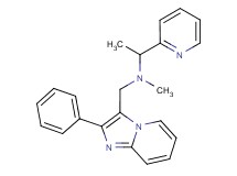 N-methyl-N-[(2-phenylimidazo[1,2-a]pyridin-3-yl)methyl]-1-pyridin-2-ylethanamine