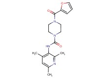 4-(2-furoyl)-N-(2,4,6-trimethylpyridin-3-yl)piperazine-1-carboxamide