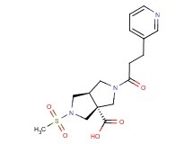 (3aR*,6aR*)-2-(methylsulfonyl)-5-(3-pyridin-3-ylpropanoyl)hexahydropyrrolo[3,4-c]pyrrole-3a(1H)-carboxylic acid