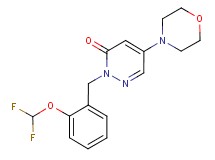 2-[2-(difluoromethoxy)benzyl]-5-morpholin-4-ylpyridazin-3(2H)-one