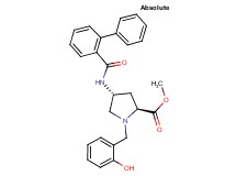 methyl (4R)-4-[(2-biphenylylcarbonyl)amino]-1-(2-hydroxybenzyl)-L-prolinate