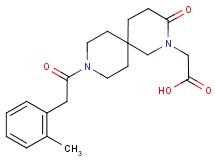 {9-[(2-methylphenyl)acetyl]-3-oxo-2,9-diazaspiro[5.5]undec-2-yl}acetic acid